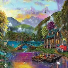 Sunsout Paradise Lake 1000 pc Jigsaw Puzzle 60438