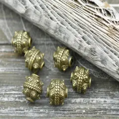 *30* 11x10mm Antique Bronze Drum Beads
