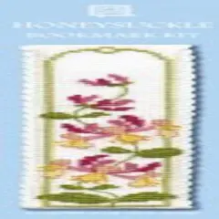 Textile Heritage Honeysuckle Counted Cross Stitch Bookmark Kit Multicolor