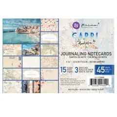 Prima Marketing Inc Capri Collection 4"x6" Journaling Cards - - 4"x6", 45 Sheets 655350996000