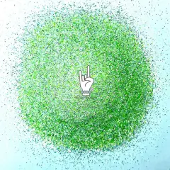 Little Green Pastel Mirror Flash Premium Pixie for Poxy Microfine Glitter Mix
