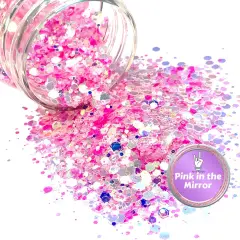 Pink in the Mirror Premium Pixie for Poxy Chunky Glitter Mix