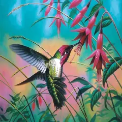 Sunsout Hummingbird Haven 500 pc Jigsaw Puzzle 70941