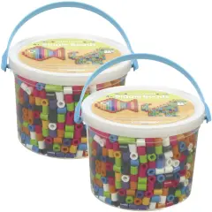 Multipack of 2 - Perler BIGGIE Beads 1,200/Pkg-Assorted Colors