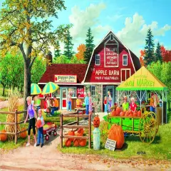 Sunsout Harvest Market 550 pc Halloween Jigsaw Puzzle 39961
