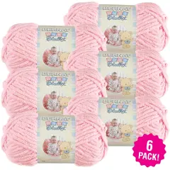 Multipack of 6 - Bernat Baby Blanket Yarn-Baby Pink