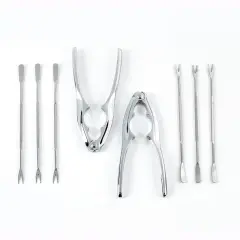 Fox Run 1108 Stainless Steel Seafood Cracker and Pick Tool Set