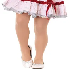 Child's Green Opaque Tights Small 1-3 Costume Accessory