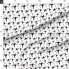 Various Fabrics by the Yard or Fat Quarter Large Print Martial Arts Fitness Health Custom Printed Fabric by Spoonflower