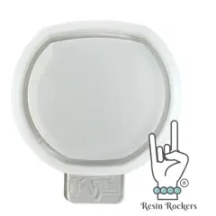 UV Safe Fish Bowl Shaker Badge Reel or Phone Grip Shaker Silicone Mold for Epoxy and UV Resin Art