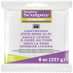 Sculpey UltraLight Polymer Clay 8oz-White