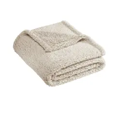 Soft Cozy Flannel Throw Blanket | RADYAN&reg; Oatmeal heather
