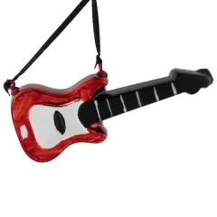 Northlight 5" Red Guitar Glass Christmas Ornament