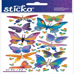 Sticko Foil Butterflies Stickers