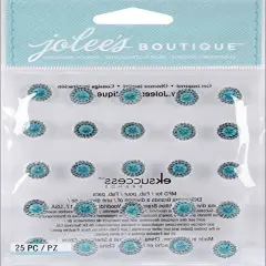 Jolee's Boutique Dual Tone Prizm Aquamarine Dimensional Bling Stickers