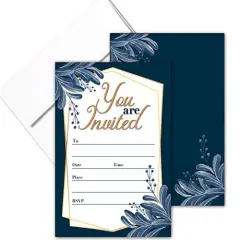 You Are Invited Formal Fill-in Party Invitations With Envelopes | 25 Invites & Envelopes | Wedding, Baby Shower, Rehearsal Dinner, Birthday Party (Formal Your Invited)