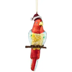 Northlight 6.5" Tropical Bird Glass Christmas Ornament Multi