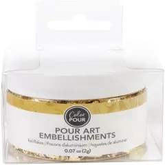 American Crafts Color Pour Gold Flakes-0.5oz