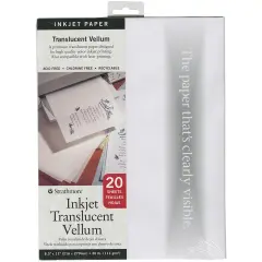 Strathmore Translucent Ink Jet Vellum 20/Pkg-8.5"X11"