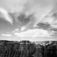 Canyon edge, low horizon, clouded sky, Grand Canyon National Park, Arizona, 1941 Poster Print by Ansel Adams - Item # VARPDX460776