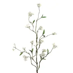 42" White Wildflower Sprays (Set of 12) - Artificial Flowers with Lifelike Details, Perfect for Bouquets, Events & Home Decor - Year-Round Elegance, Floral Home by Artificial Flowers