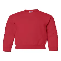 Gildan&reg; Heavy Blend Youth Crew Neck Long Sleeve Sweatshirt Red