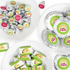 Big Dot of Happiness Taco 'Bout Fun - Fiesta Candy Favor Sticker Kit - 304 Pieces