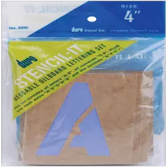 Duro Stencil-It Reusable Lettering Set-4"