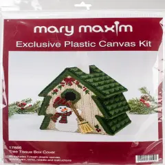Mary Maxim Plastic Canvas Tissue Box Kit 5"-Tree