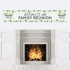 Big Dot of Happiness Family Tree Reunion - Family Gathering Party Decorations Party Banner