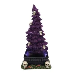 Department 56 Department 56 Village Halloween Animated Accessories Haunted Skull Tree #6011468 Purple
