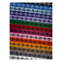 Mardi Gras Venetian Masquerade Mask Satin Ribbon for Bows Gift Wrapping DIY Craft Projects - 1" - 3 Yards Orange Ribbon