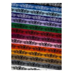 Heart Love Floral Border Satin Ribbon for Bows Gift Wrapping - 1" - 3 Yards Green Ribbon