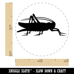 Grasshopper Insect Solid Self-Inking Rubber Stamp for Stamping Crafting Planners Green