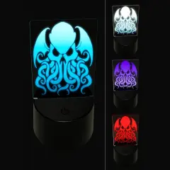 Cthulhu Eldritch Horror 3D Illusion LED Night Light Sign Nightstand Desk Lamp