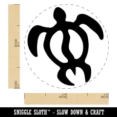 Honu Hawaiian Sea Turtle Self-Inking Rubber Stamp for Stamping Crafting Planners Brown
