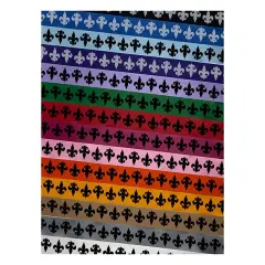 Fleur de Lis Solid Satin Ribbon for Bows Gift Wrapping - 1" - 3 Yards White Ribbon