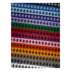 Tribal Frog Satin Ribbon for Bows Gift Wrapping - 1" - 3 Yards White Ribbon