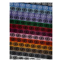 United Kingdom Flag Union Jack Satin Ribbon for Bows Gift Wrapping DIY Craft Projects - 1" - 3 Yards Black Ribbon