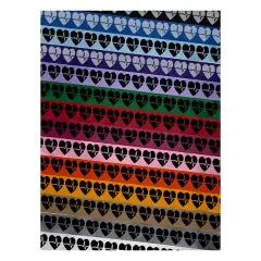 EKG Pulse Heart Beat Satin Ribbon for Bows Gift Wrapping DIY Craft Projects - 1" - 3 Yards Purple Ribbon