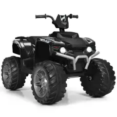Iron Kids ATV Ride-On with Music, USB and 2 Speeds Black