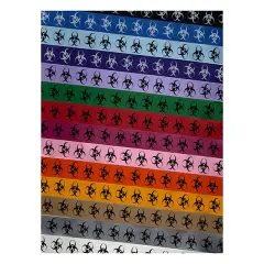 Biohazard Symbol Satin Ribbon for Bows Gift Wrapping - 1" - 3 Yards Blue Ribbon