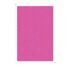 Happy Crafters&reg; Polka Dot 11.8" x 18" Sheet Pink and White