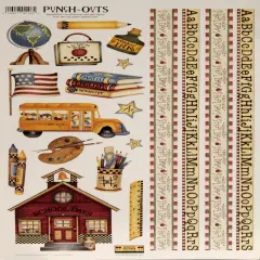 Creative Imaginations Debbie Mumm School Days Punch-outs