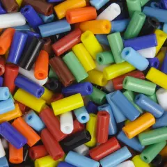 John Bead Assorted Opaque Mixed Czech Glass Seed Beads, 500g Tubes Mix