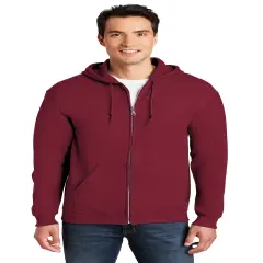 Gildan&reg; Heavy Blend Long Sleeve Full-Zip Hooded Sweatshirt Cardinal