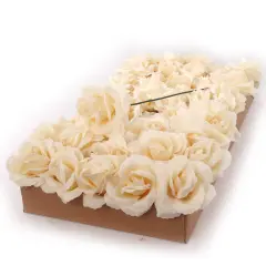 100-Pack: Elegant Ivory Silk Rose Picks, 8" Stems, 3" Wide by Floral Home&reg;, Floral Home by Artificial Flowers