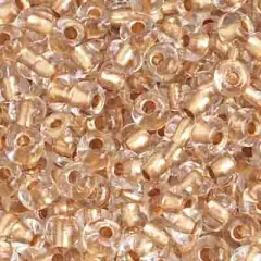 John Bead 6/0 Czech Glass Seed Beads, 500g Gold Lined Crystal