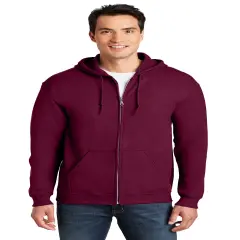 Gildan&reg; Heavy Blend Long Sleeve Full-Zip Hooded Sweatshirt Maroon