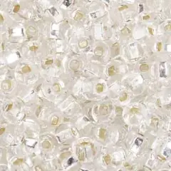 John Bead 4/0 Czech Glass Seed Beads, 500g Silver Lined Crystal
